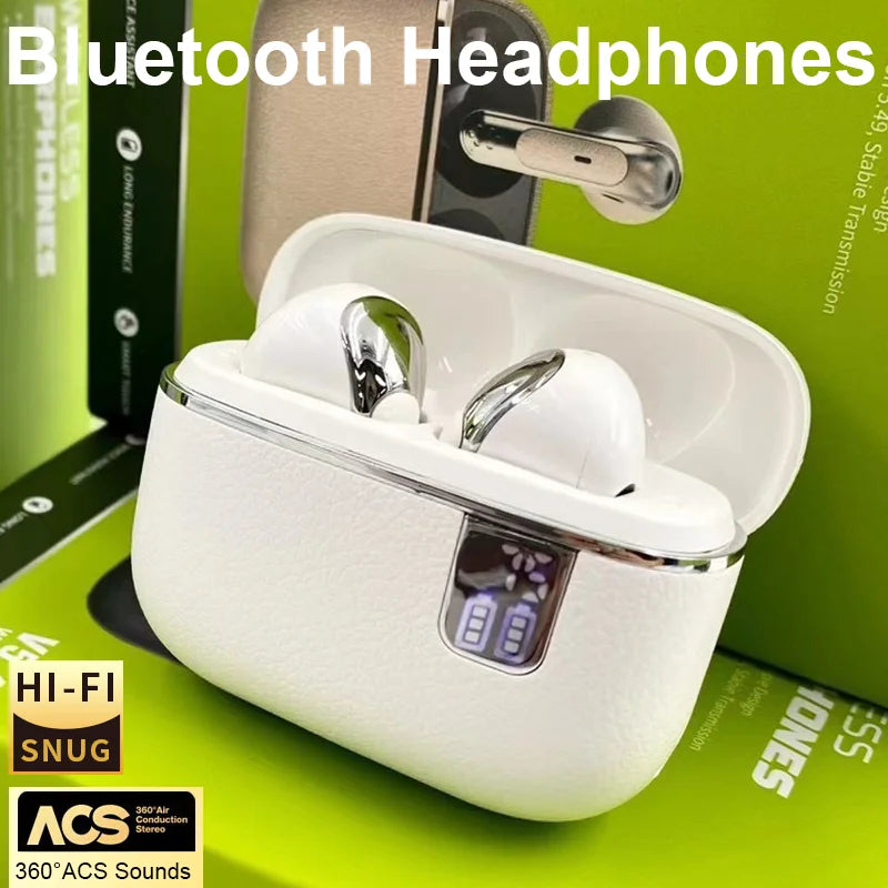 Bluetooth Earphone ENC Noise Cancelling Bluetooth Earbuds Shock Bass HiFi Stereo HD-Call Wireless Headset High Quality Headphone